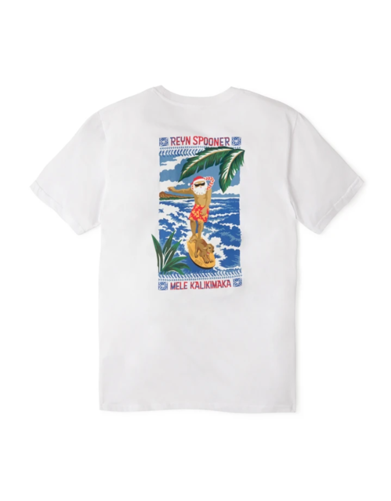 Reyn M523330120 Surfing Santa Tee Shirt White - The Mercantile at ...