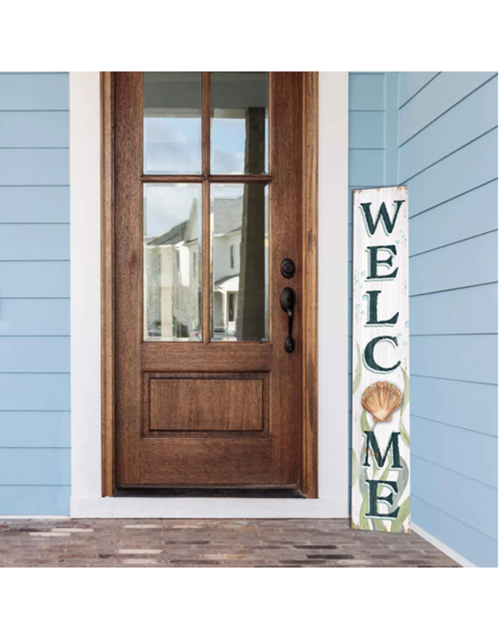 My Word My Word 60704 Welcome Coastal Shell  Porch Board
