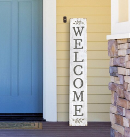 My Word My Word 60711  Welcome White with Sprig  Porch Board