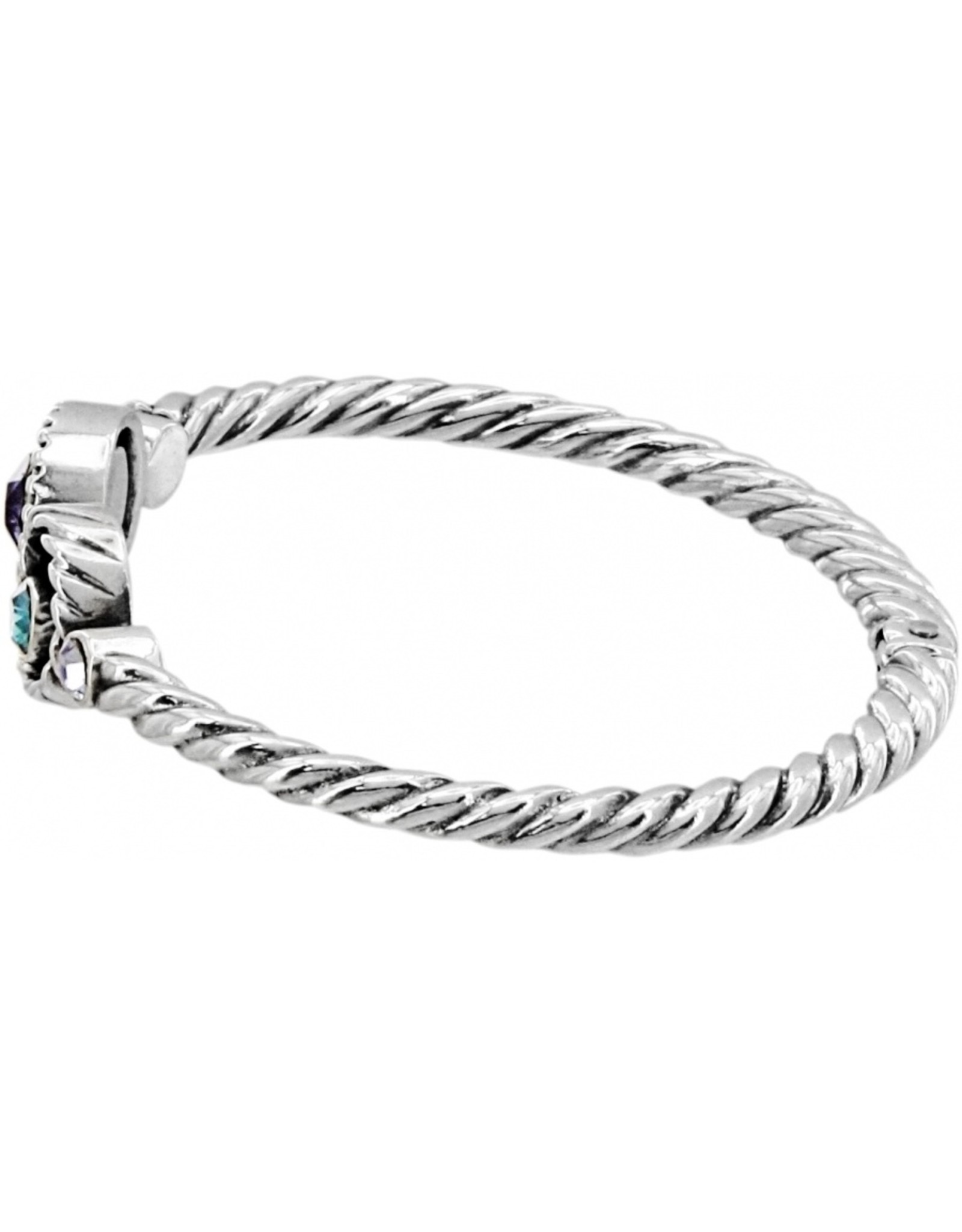 Brighton Brighton JB6622 Sil/Tanz Halo Hinged Bangle