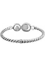 Brighton Brighton JB6622 Sil/Tanz Halo Hinged Bangle Brighton Brighton JB6622 Sil/Tanz Halo Hinged Bangle