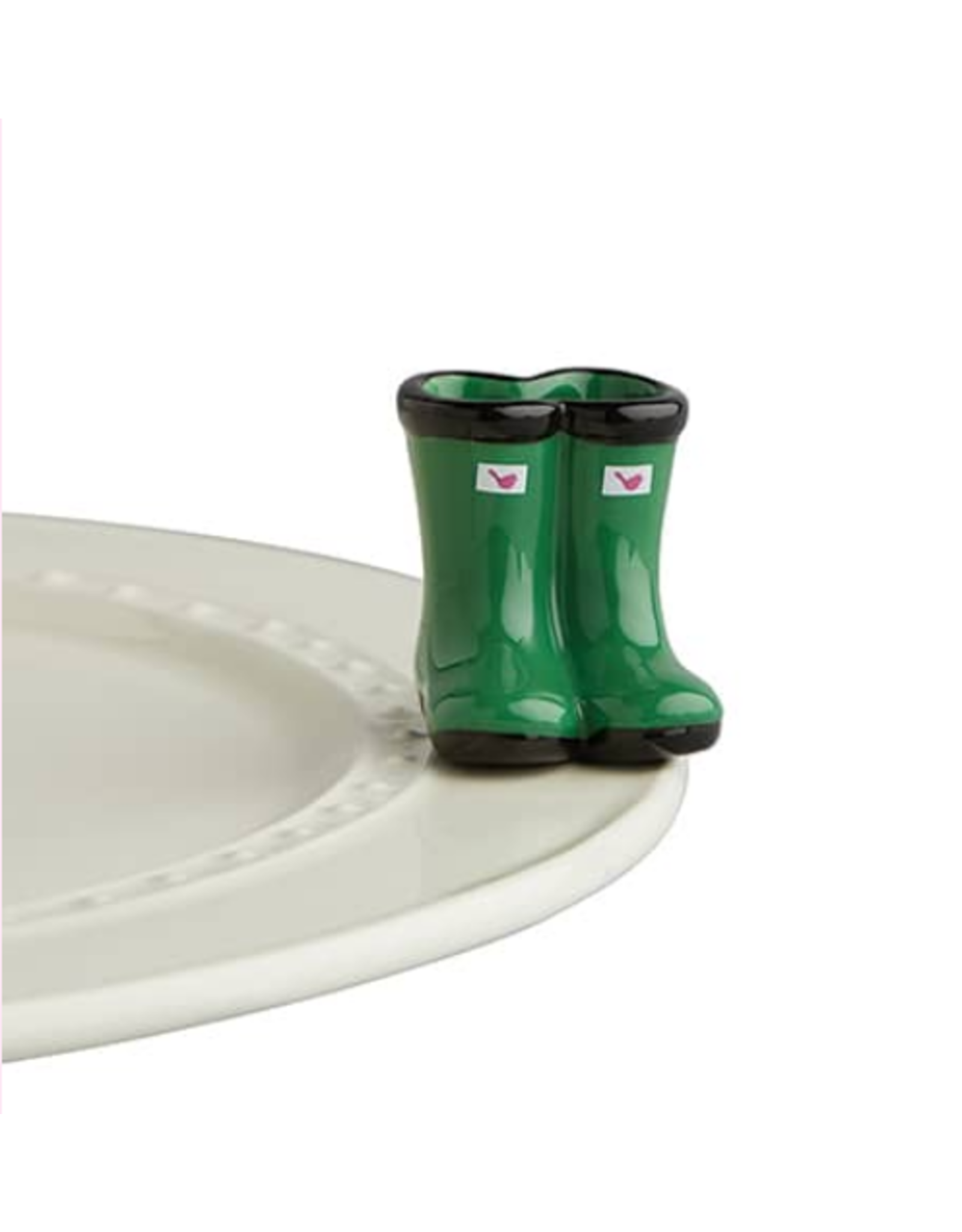 Nora Fleming Nora Fleming A227 Rain Boots  Jumpin' Puddles Mini