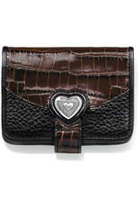 Brighton Brighton T10399 Black Chocolate Bellissimo Heart Small Wallet