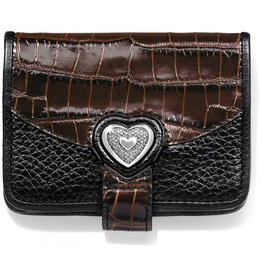 Brighton Brighton T10399 Black Chocolate Bellissimo Heart Small Wallet