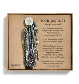 Demdaco Demdaco 1004000129 Gray Your Journey Beaded Prayer Bracelet