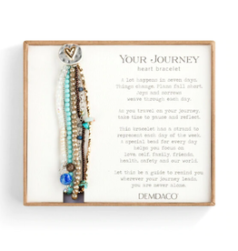 Demdaco Demdaco 1004670032 Turquoise Beaded Your Journey Love  Bracelet