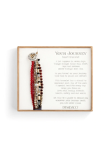 Demdaco Demdaco 1004670039 Garnet Beaded YourJourney Love  Bracelet Demdaco Demdaco 1004670039 Garnet Beaded YourJourney Love  Bracelet