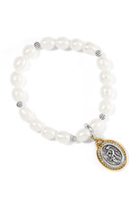 Brighton Brighton JF8013 Guardian Angel Pearl Stretch Bracelet