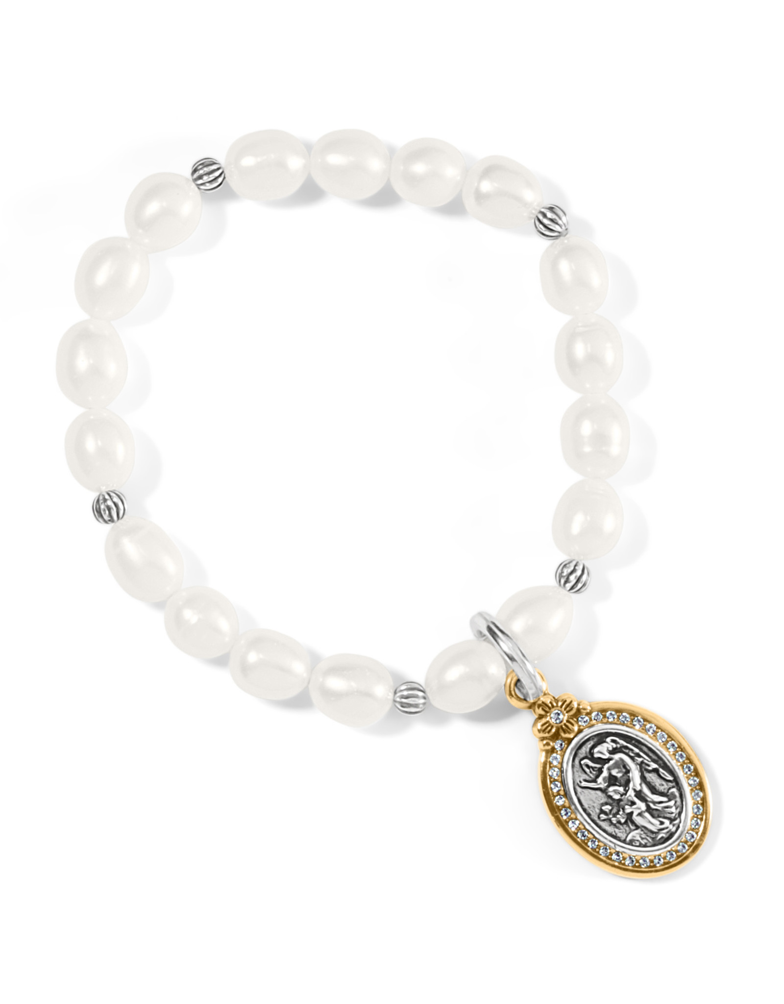 Brighton Brighton JF8013 Guardian Angel Pearl Stretch Bracelet