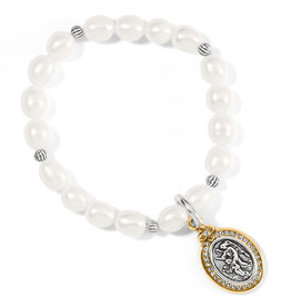 Brighton Brighton JF8013 Guardian Angel Pearl Stretch Bracelet