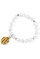 Brighton Brighton JF8013 Guardian Angel Pearl Stretch Bracelet
