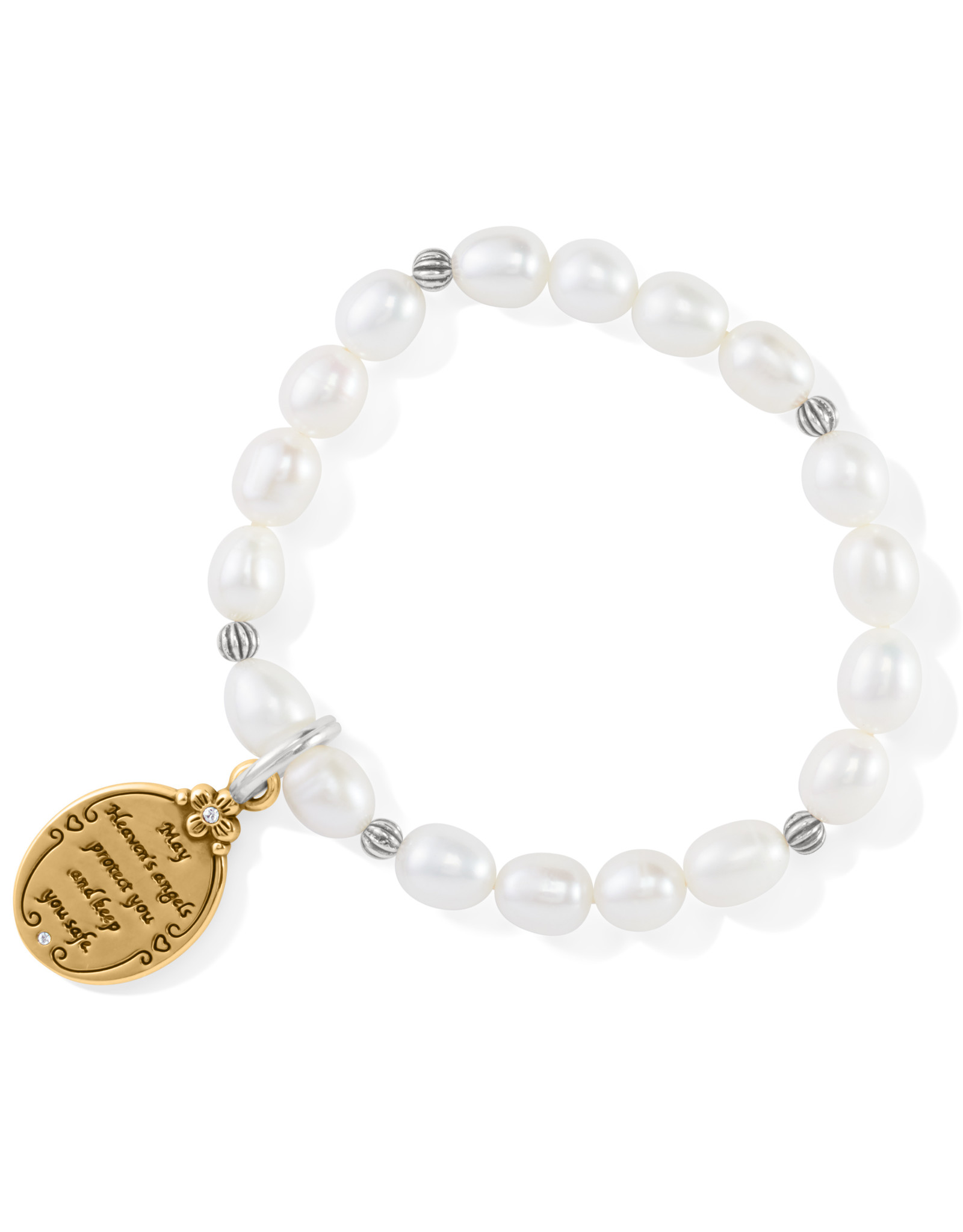 Brighton Brighton JF8013 Guardian Angel Pearl Stretch Bracelet