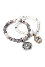 Brighton Brighton JF8013 Guardian Angel Pearl Stretch Bracelet