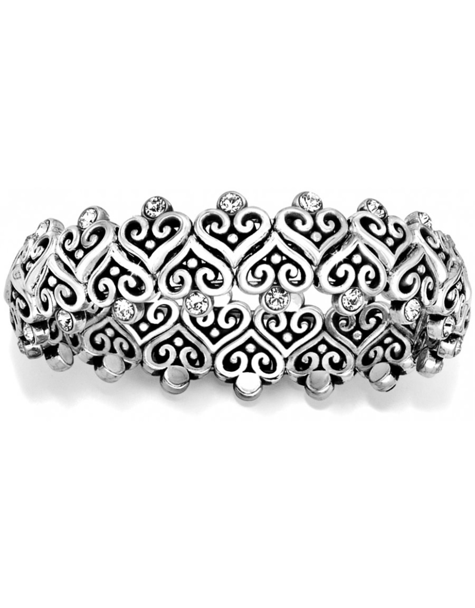 Brighton Brighton JB5012 Sil/Stn Alcazar Heart Stretch Bracelet