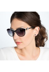 Brighton Brighton A12623  Ferrara Black/White Sunglasses