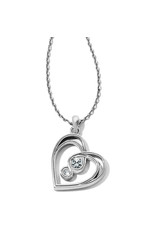 Brighton Brighton JM1551 Infinity Sparkle Petite Heart Necklace