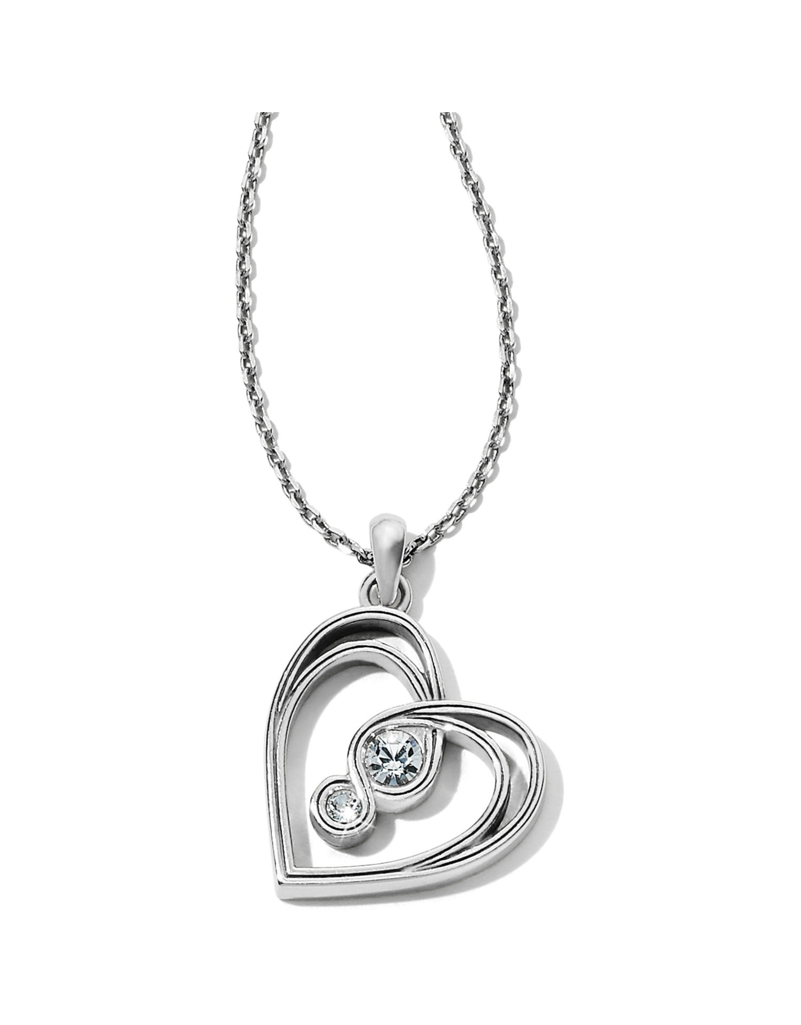 Brighton Brighton JM1551 Infinity Sparkle Petite Heart Necklace