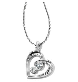 Brighton Brighton JM1551 Infinity Sparkle Petite Heart Necklace