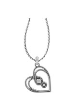 Brighton Brighton JM1551 Infinity Sparkle Petite Heart Necklace