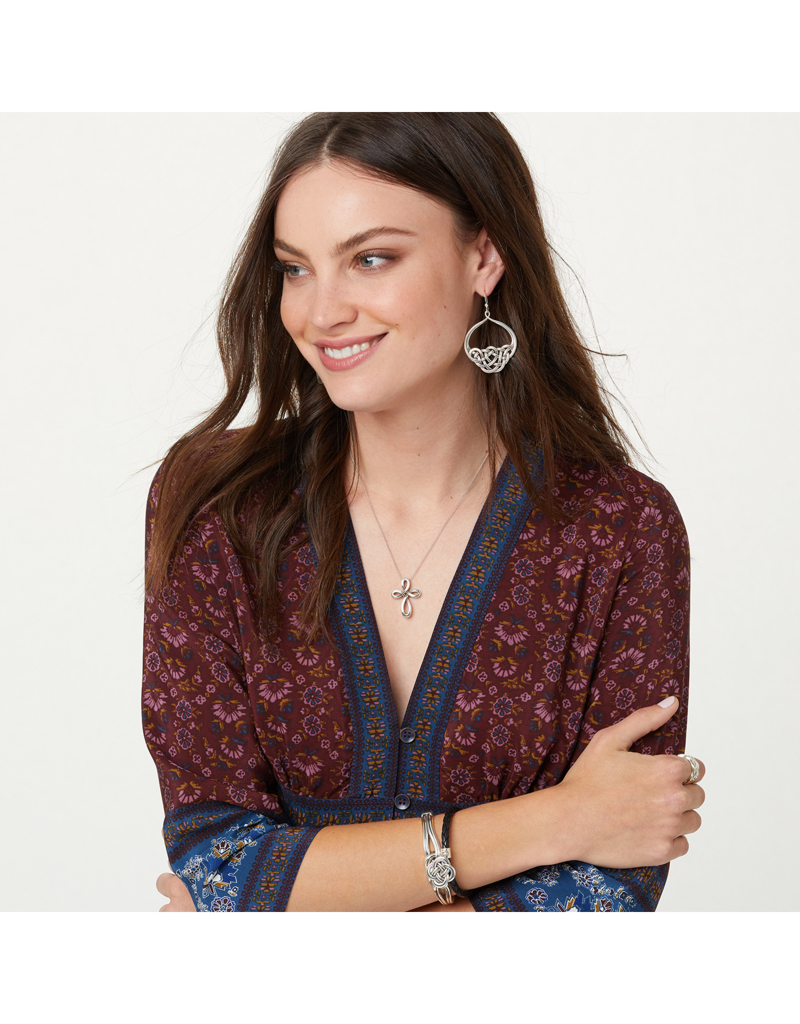 Brighton Brighton JL8490 Interlok Petite Cross Necklace