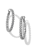 Brighton Brighton JA5341 Twinkle Splendor Medium Hoop Earring Brighton Brighton JA5341 Twinkle Splendor Medium Hoop Earring