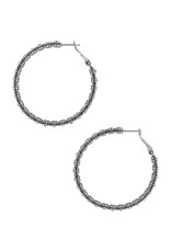 Brighton Brighton JA5341 Twinkle Splendor Medium Hoop Earring Brighton Brighton JA5341 Twinkle Splendor Medium Hoop Earring