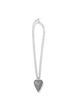 Brighton Brighton JM3761 Glisten Heart Crystal  Convertible Necklace