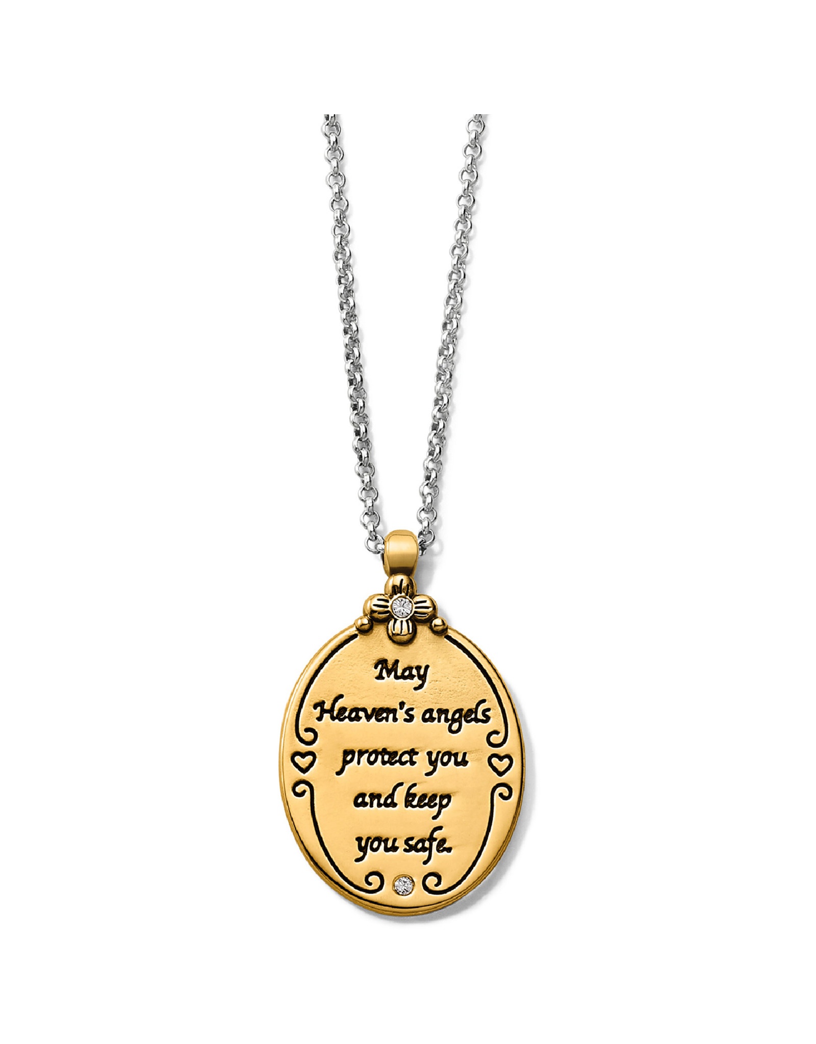 Brighton Brighton JM2983 Guardian Angel Two Tone Necklace