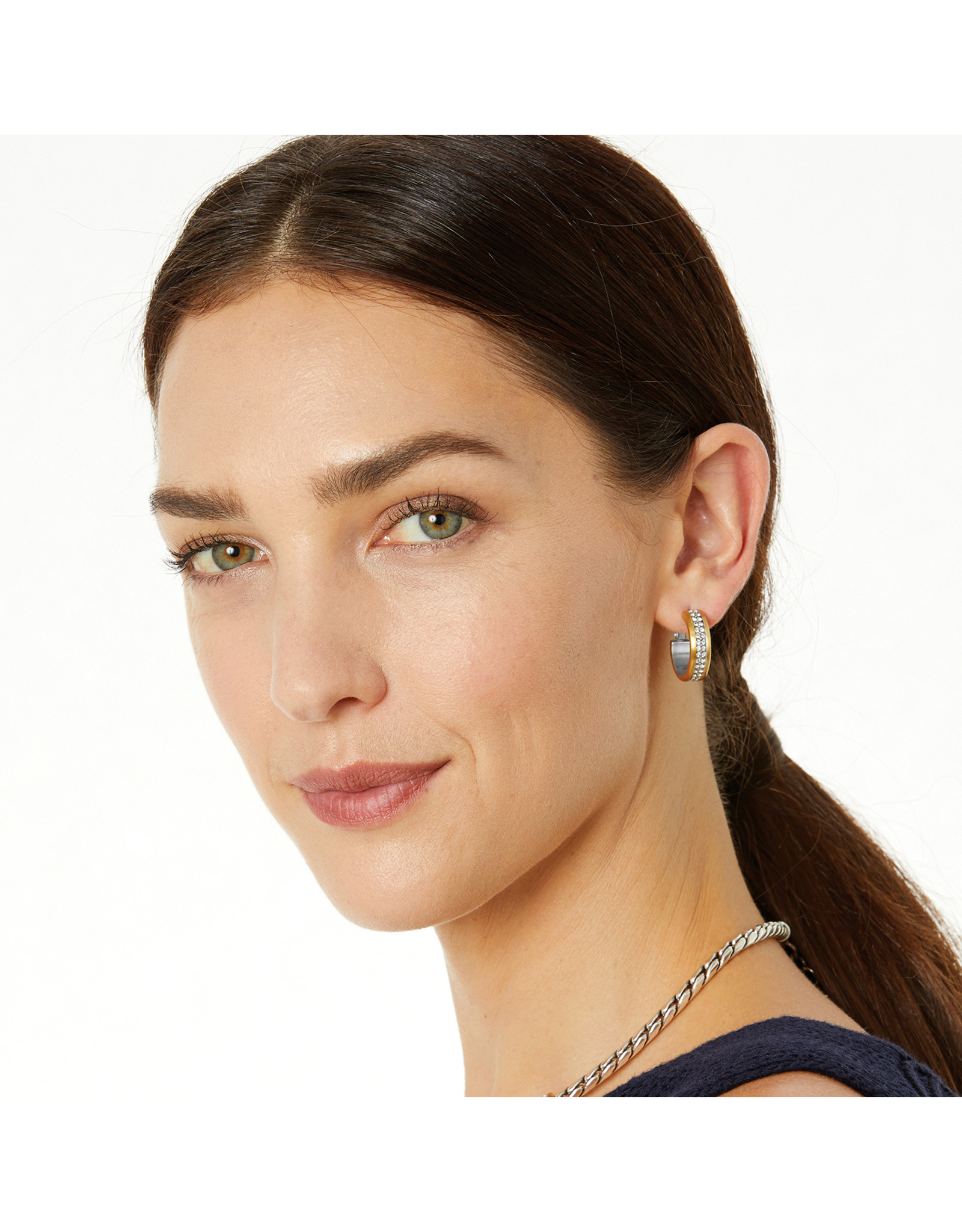 Brighton Brighton JA6152 Meridian Two Tone Hoop Earring