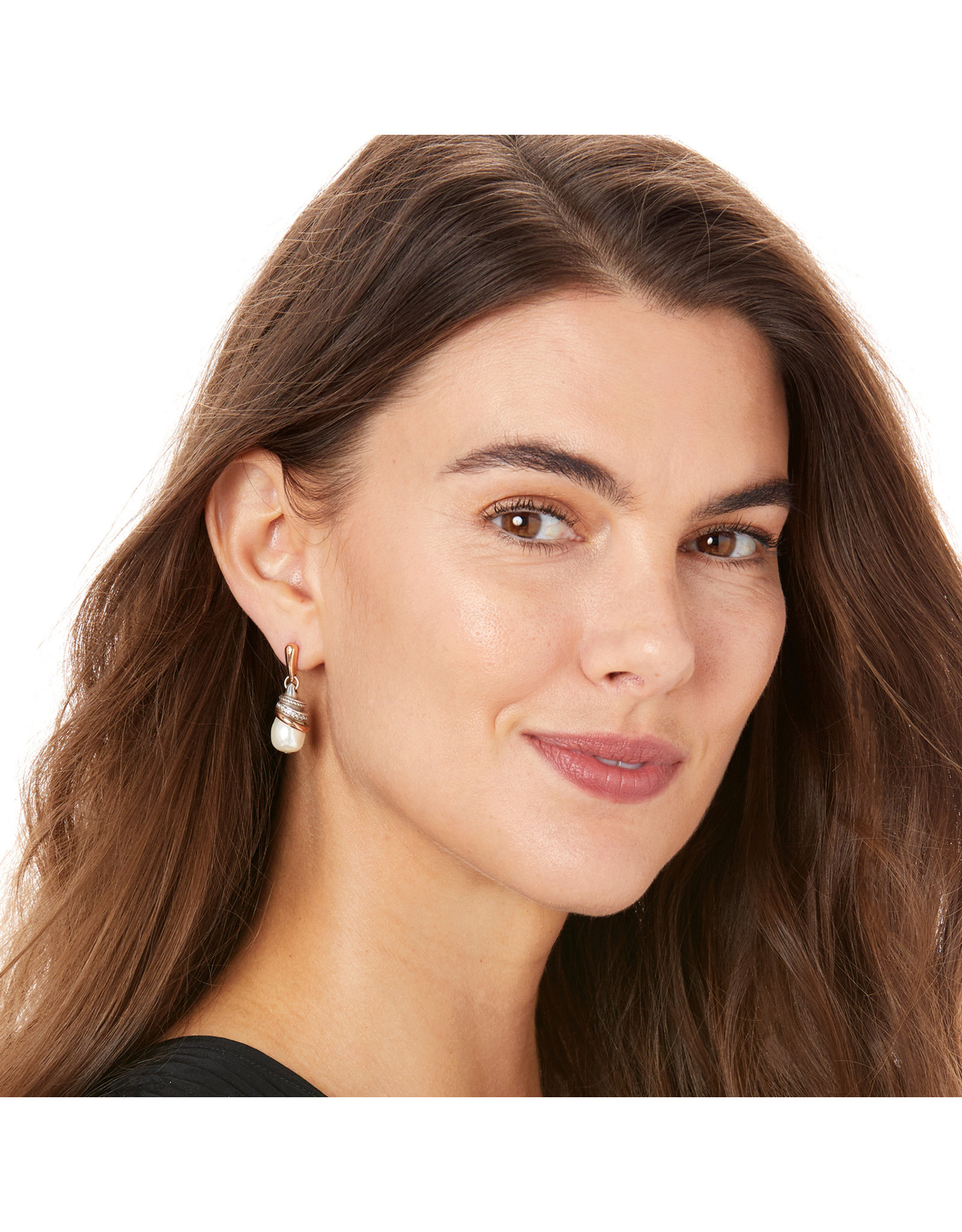 Brighton Brighton JA497L Neptune’s Rings Pearl Teardrop Earring