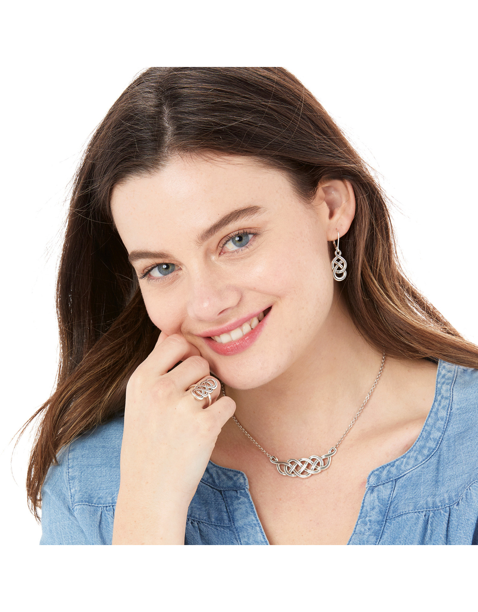 Brighton Brighton JA6230 Interlok Braid Petite Leverback Earring