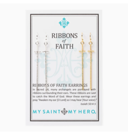 My Saint My Hero My Saint My Hero 40007MX Ribbons of Faith Earrings