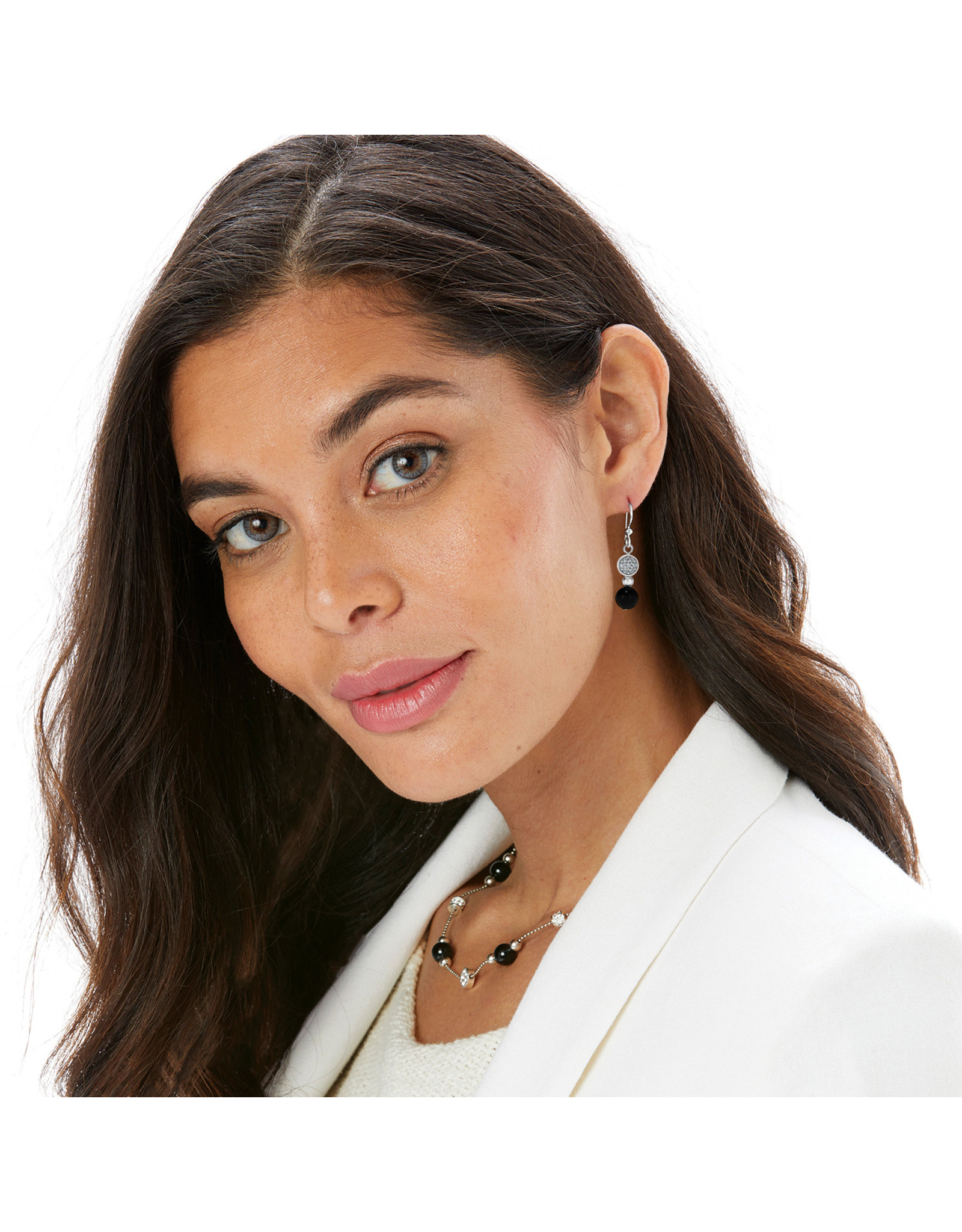 Brighton Brighton JA6412 Meridian Prime Petite Black French Wire Earring