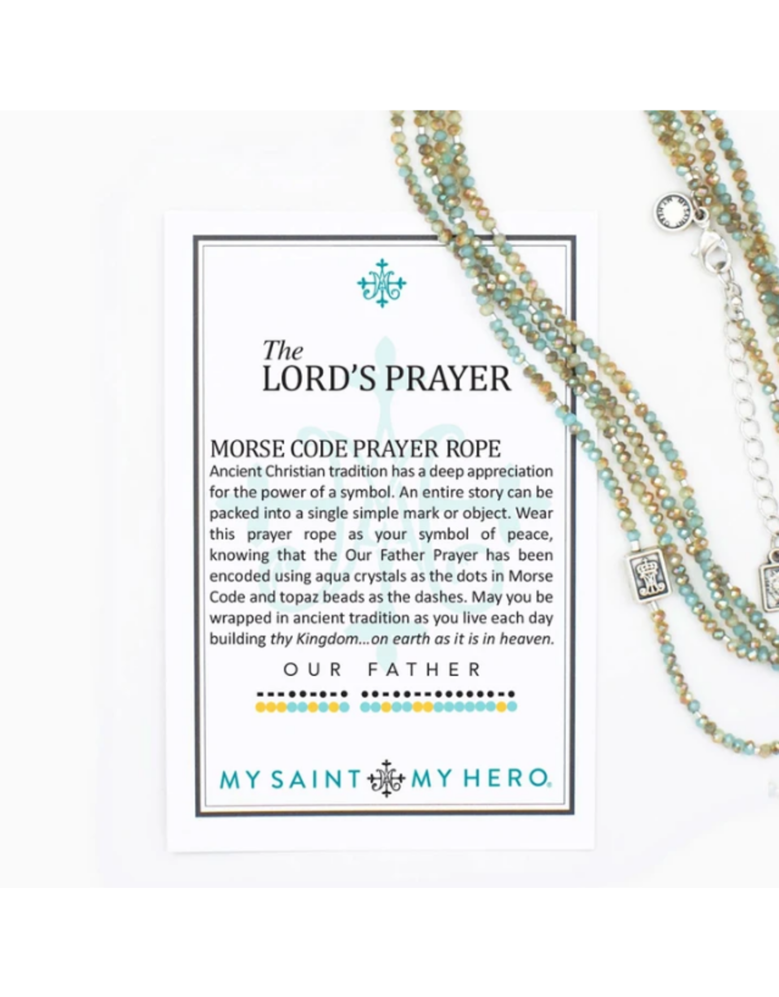 My Saint My Hero My Saint My Hero 36030LP The Lords Prayer Morse Code Prayer Rope
