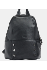 Hammitt Hammitt Hunter Medium Black Gunmetal Red Zip Backpack 15504