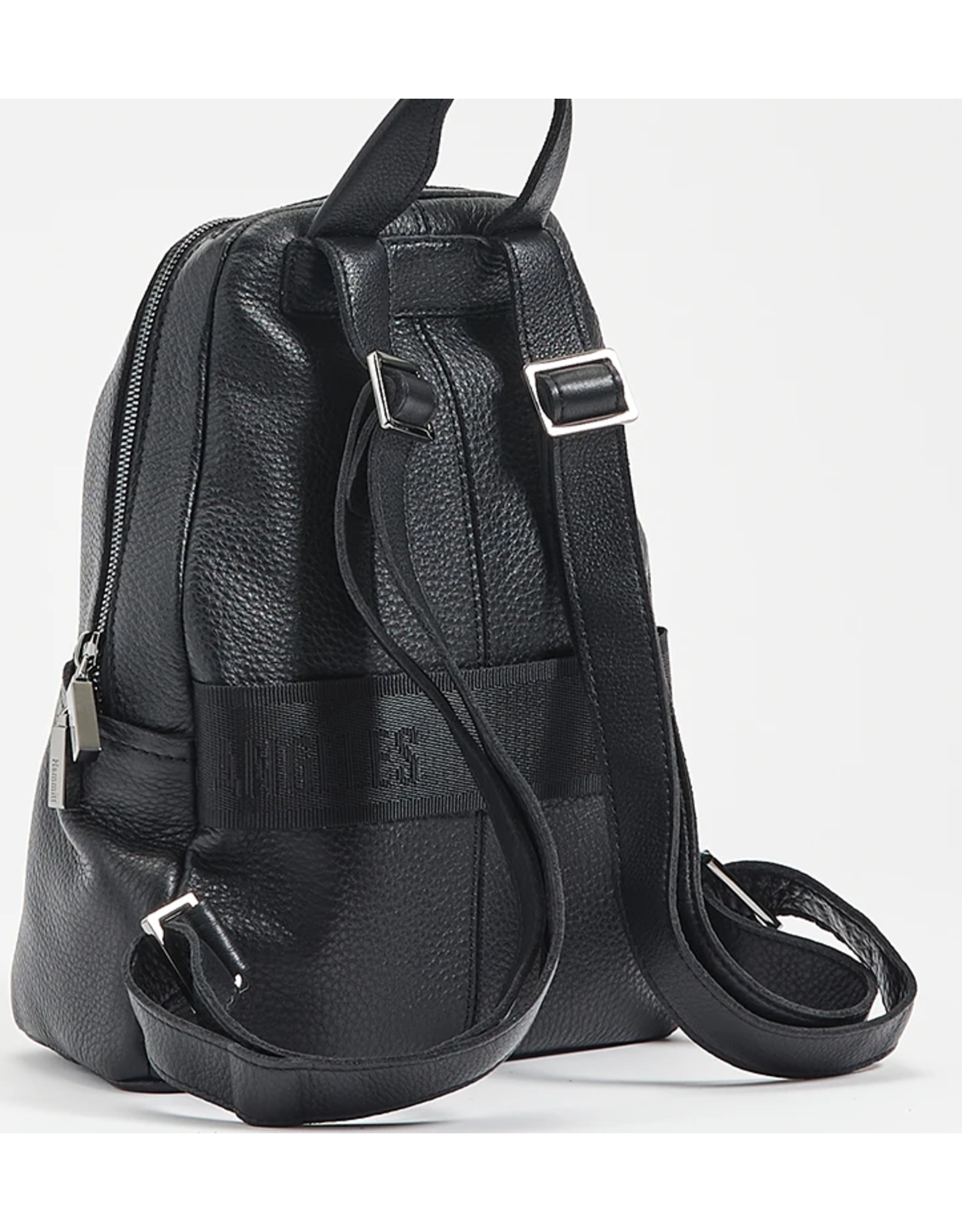 Hammitt Hammitt Hunter Medium Black Gunmetal Red Zip Backpack 15504