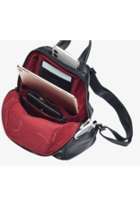 Hammitt Hammitt 15504 Hunter Medium Black Gunmetal Red Zip Backpack