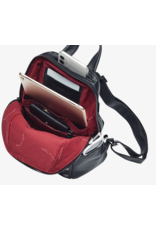 Hammitt Hammitt Hunter Medium Black Gunmetal Red Zip Backpack 15504