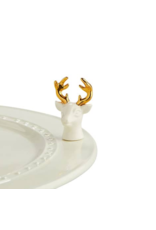 Nora Fleming Nora Fleming A208 White Reindeer Oh Deer Stags Head Mini