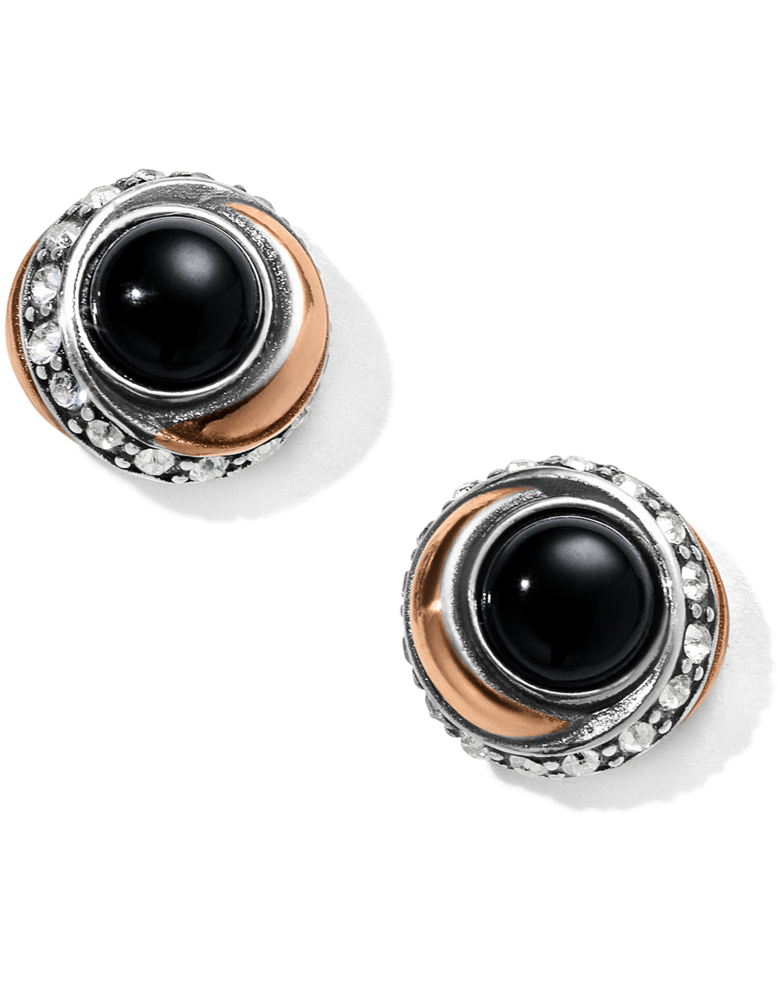 Brighton Brighton JA590D Neptune’s Rings Button Black Earring