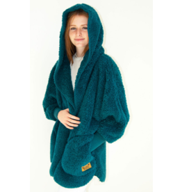 Nordic Beach Nordic Beach NB-SS Cozy Hooded Wrap One Size Sapphire Sea