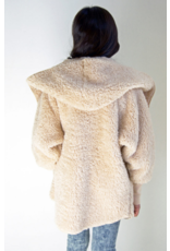 Nordic Beach Nordic Beach NB-P-FF Petite Cozy Hooded Wrap One Size  Fluffy Frappe Beige