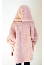 Nordic Beach Nordic Beach NB-P-BW Petite Cozy Hooded Wrap One Size  Blush Wine