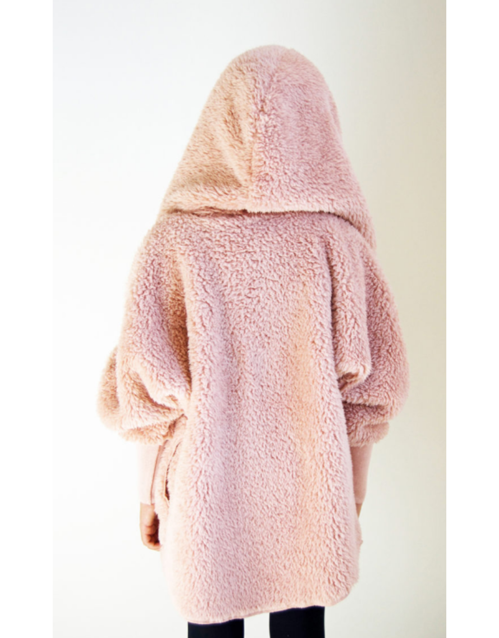Nordic Beach Nordic Beach NB-P-BW Petite Cozy Hooded Wrap One Size  Blush Wine