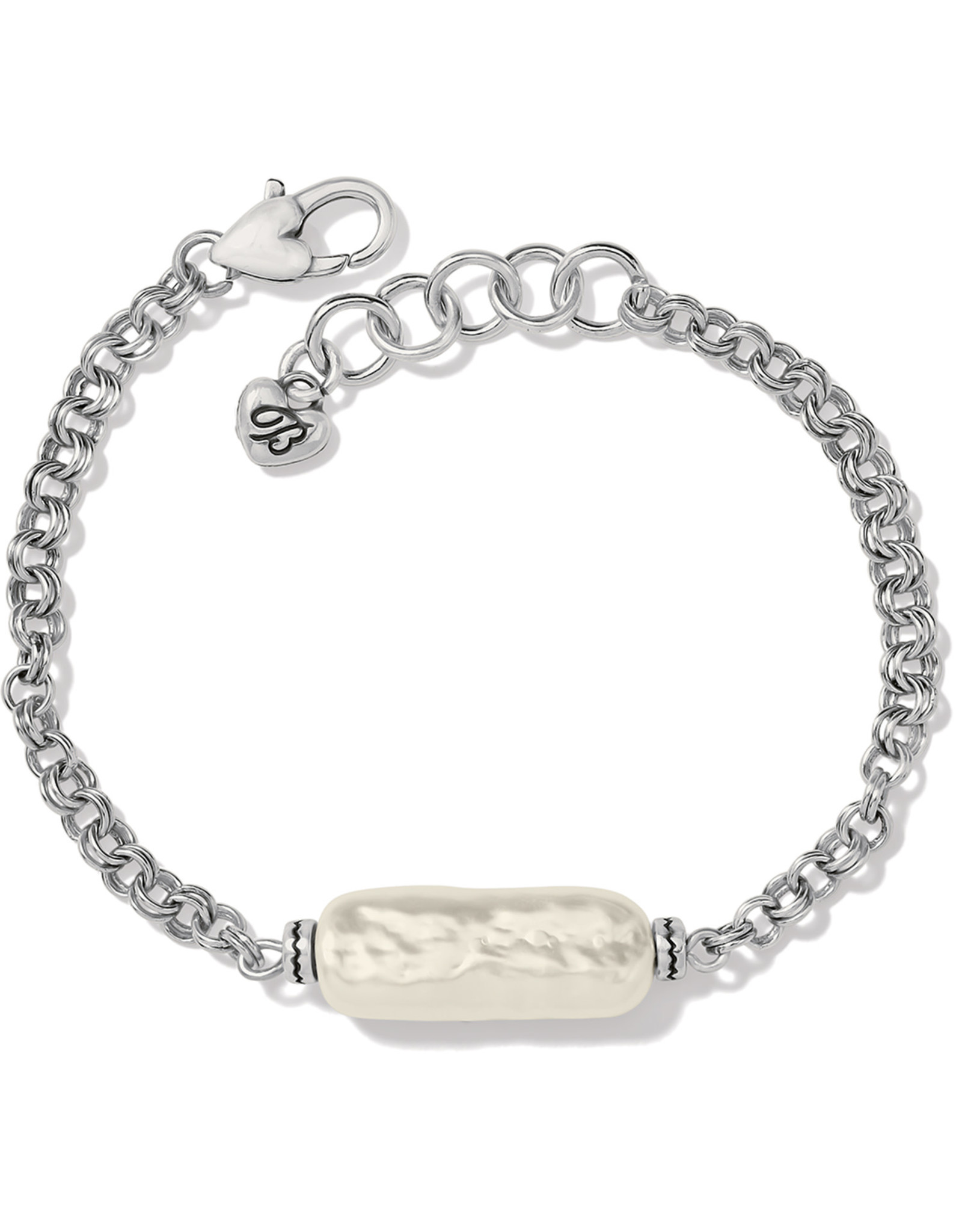 Brighton Brighton JF8903 Pebble Pearl Double Link Bracelet