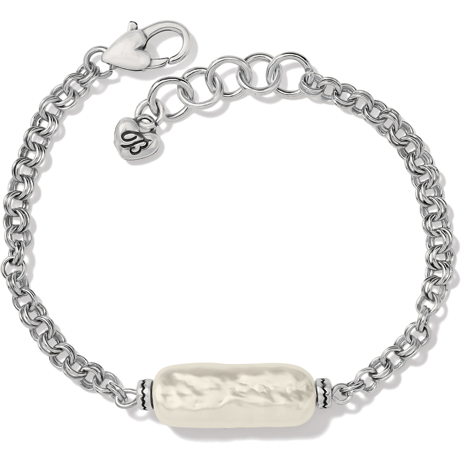 Brighton JF8903 Pebble Pearl Double Link Bracelet - The