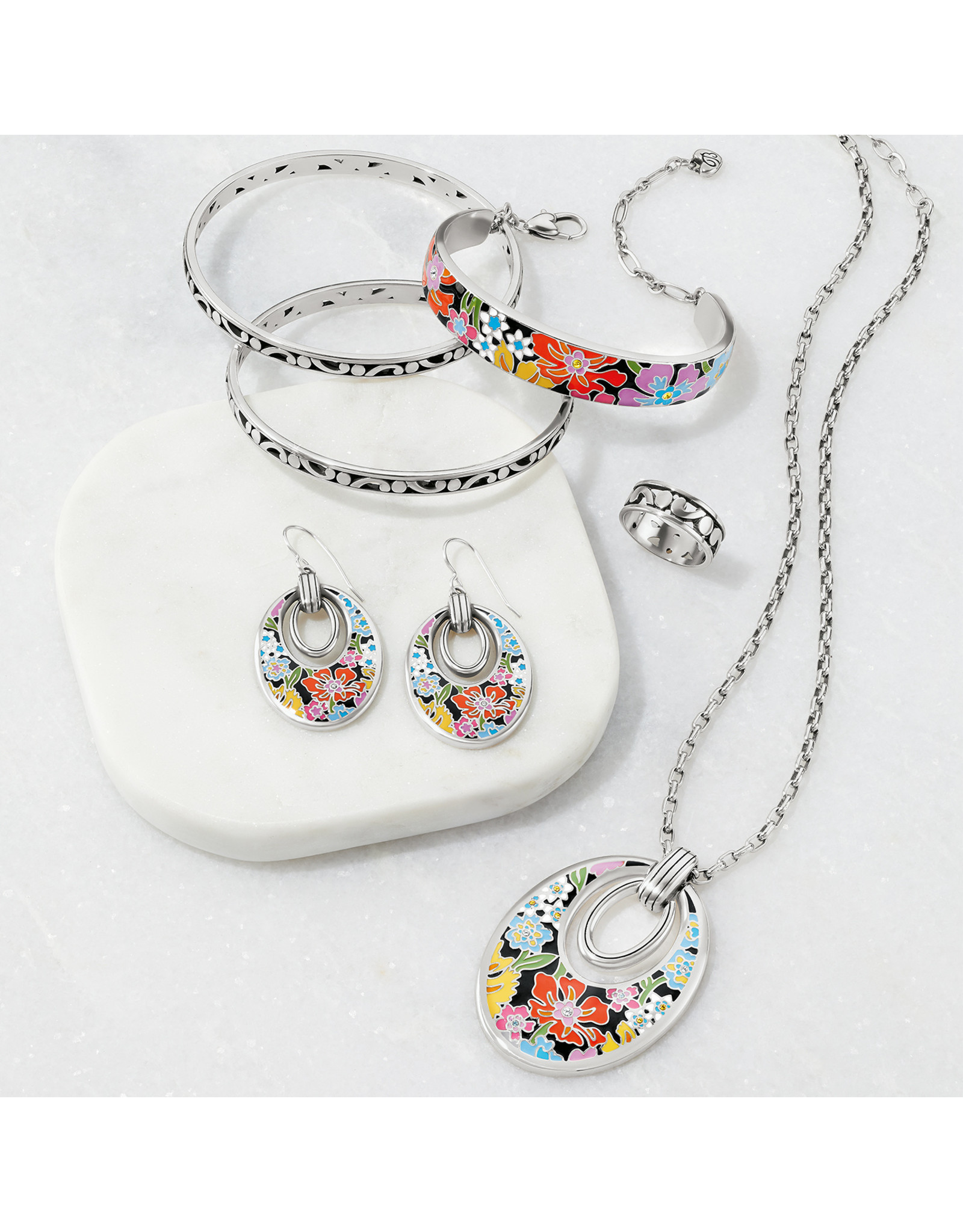 Brighton Brighton JM5673 Painted Poppies Short Necklace