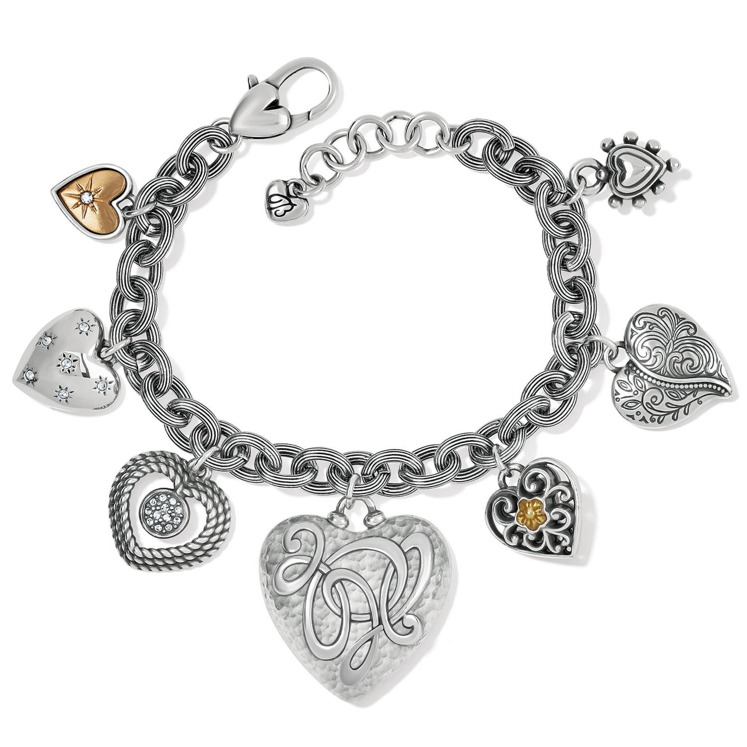 Brighton JF9002 One Heart Endless Charm Bracelet - The
