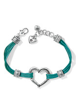 Brighton Brighton J3246B Teal Heritage Heart Bracelet