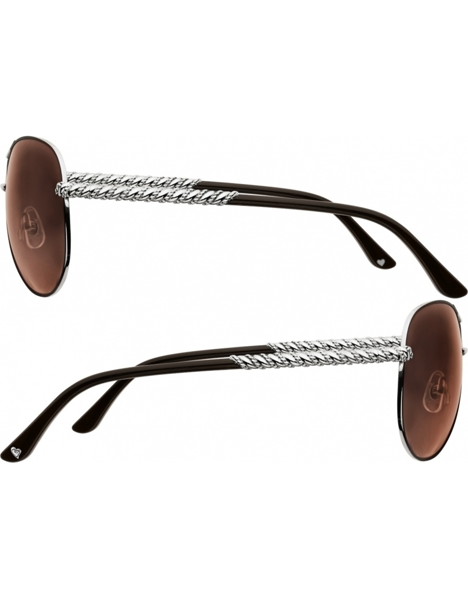 Brighton Brighton A12707  Helix Chocolate Silver Sunglasses
